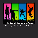 Joy of the Lord Christian Mens T-Shirt Nehemiah 8 shirt