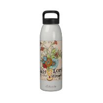 Joy of the Lord - Floral Bouquet - Water Bottle water bottles