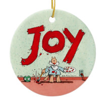 JOY CHRISTMAS ORNAMENTS