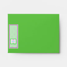 Joy Peace Love Hip Trendy Note Card Envelope