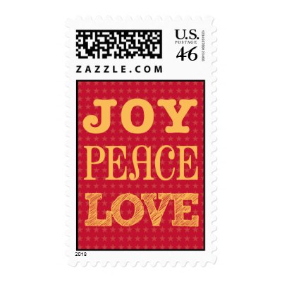 Joy Peace Love Stamp