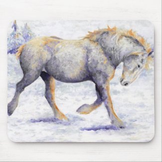 Joy - Percheron Horse Mouse Pad mousepad