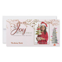 Joy pink christmas holiday photocard by theonedesigns Joy pink christmas holiday photocard