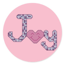 Joy Pink Stickers