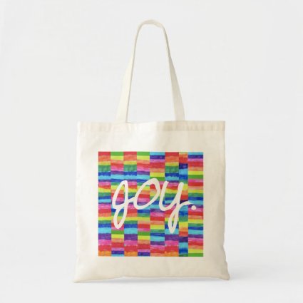 Joy Rainbow Tote Bags