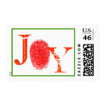 JOY Red Fingerprint Custom Postage postage by zooogle JOY Red Fingerprint Custom Postage postage
