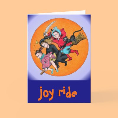 joy ride greeting card by pattycake