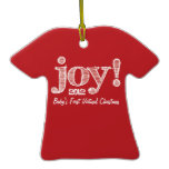 Joy! Sonogram First Christmas Keepsake Ornament ornaments