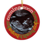 Joy! Sonogram First Christmas Keepsake Ornament ornaments