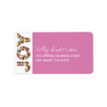 JOY Spring Flowers Baby Shower Address Labels labels