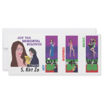 JOY THE IMMORTAL BELOVED RACK CARD TEMPLATE