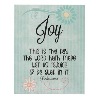 Joy: This is the Day the Lord Hath Made Verse Panel Wall Art