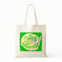 Joy to the World Christmas Canvas Bags
