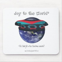 Joy to the World Christmas Sweater Mousepad