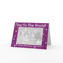 JOY TO THE WORLD Customizable My Dog Votes Card cards