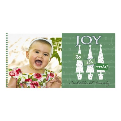 Joy to the World photo card template
