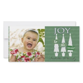 Joy to the World photo card template photocard
