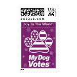 Joy To The World Postage From My Dog Votes