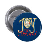 Joy to the World with Stained Glass Nativity Pin