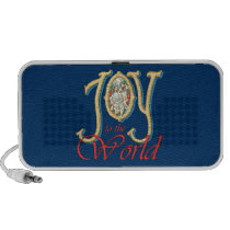 Joy to the World with Stained Glass Nativity speakers
