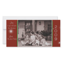Joy to your and your family Christmas Card photo cards by Designdivaad Joy to your and your family Christmas Card photo cards
