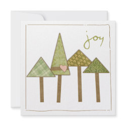 Joy Trees Holiday Invitation invitation