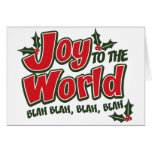 Joy World Blah Blah Greeting Card (light) cards