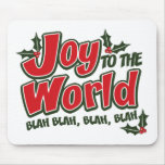 Joy World Blah Blah Mousepad (white background) mousepads