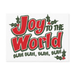 Joy World Blah Blah Postcard postcards