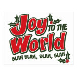 Joy World Blah Blah Postcard postcards