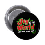 Joy World Blah Blah Round Button (dark) buttons