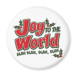 Joy World Blah Blah Round Magnet (light) magnets