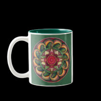 Joya de la taza de la mandala del corazón tazas