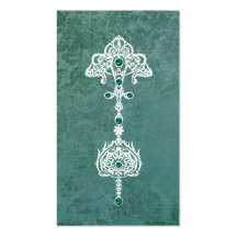 JOYA PARISIENSE: AQUAMARINE ELEGANTE LAMENTABLE PLANTILLA DE TARJETA PERSONAL