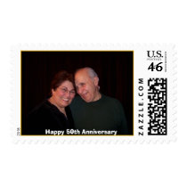 Joyce & Joe current, Happy 50th Anniversary postage by Judikitty Joyce & Joe current, Happy 50th Anniversary postage