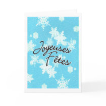 Joyeuse Fetes snowflakes cards