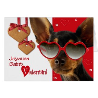 Joyeuse Saint Valentin. French Greeting Cards