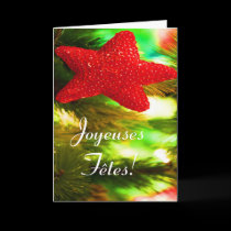 Joyeuses Fêtes et bonne année Red Star cards