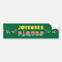 Joyeuses Pâques Bumper Sticker