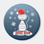 Joyeux Meow Refrigerator Magnet