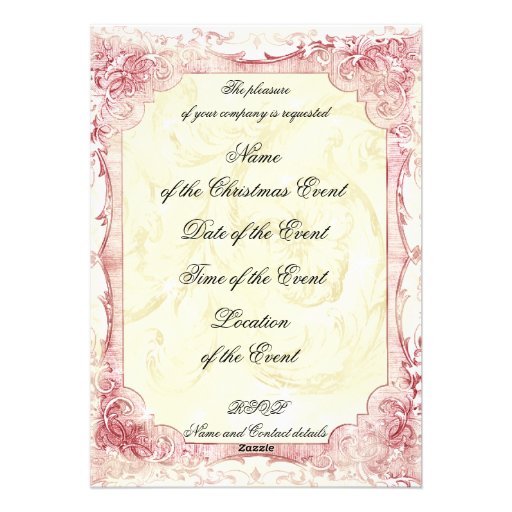 Joyeux Noel Custom Invites