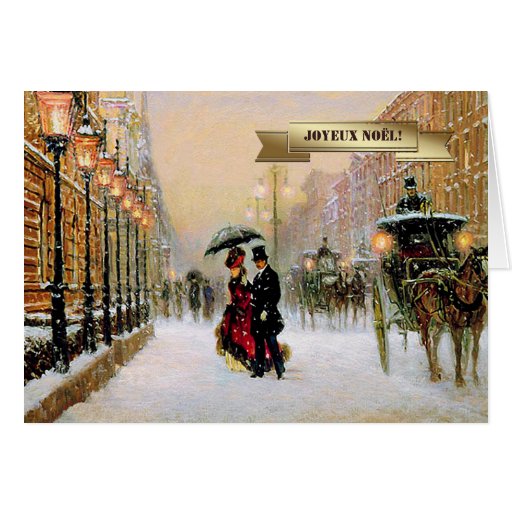 Joyeux Noël. French Christmas Greeting Cards Zazzle