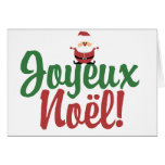 Joyeux Noel Happy Christmas Greeting Card