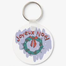 Joyeux Noel Holly Wreath keychains by alternateworlds Joyeux Noel Holly Wreath keychains