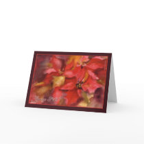 joyeux Noël, Merry christmas in French, poinsettia cards
