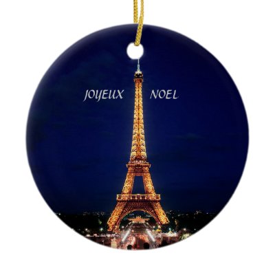 JOYEUX, NOEL  (MERRY CHRISTMAS) ORNAMENT