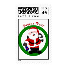 Joyeux Noel Postage Stamp