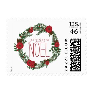 Joyeux Noel Wreath Stamp