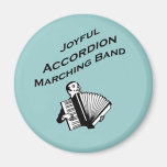 Joyful Accordion Marching Band Refrigerator Magnet