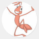 Joyful Ant Round Stickers